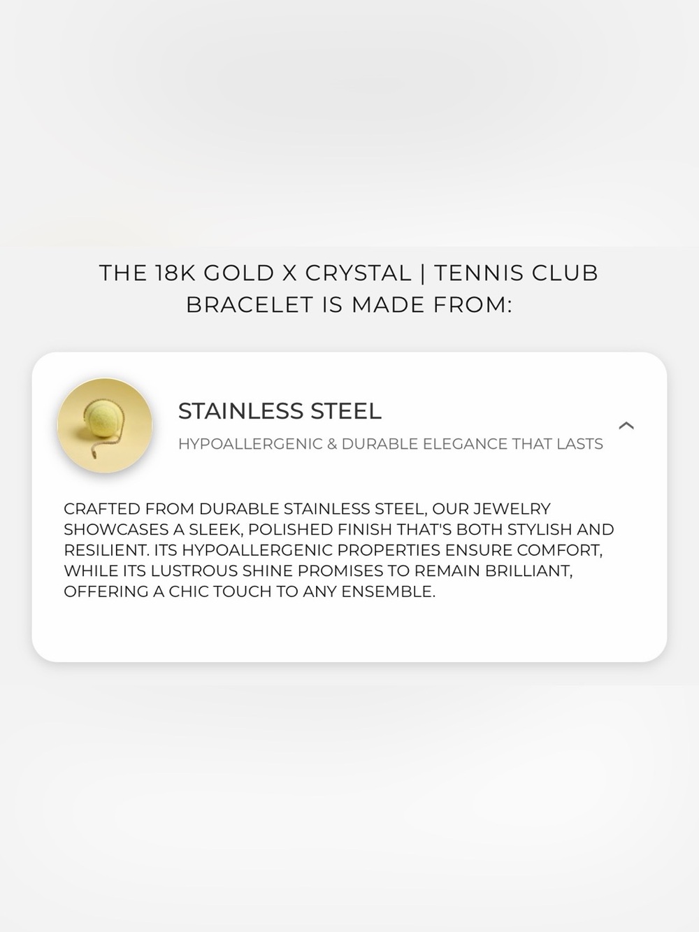 NWT NOGU 18k Gold x Crystal | Tennis Club Bracelet (18 cm) - Picture 8 of 11